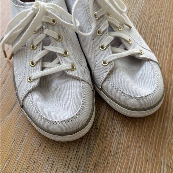 Keds Center II Sneakers in White Stripe Light Gray Size 8 Canvas - Picture 8 of 8